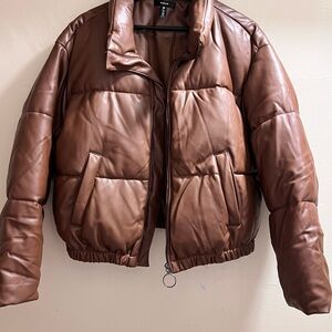AQUA Brown Puffer Jacket